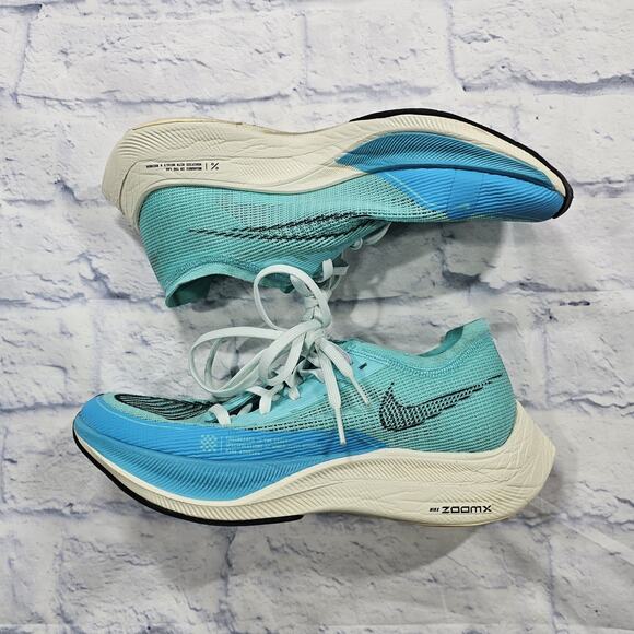 Nike WOMENS SIZE 8.5 ZoomX Vaporfly Next 2 Aurora Green Running Shoes CU4123-300 - Picture 5 of 9